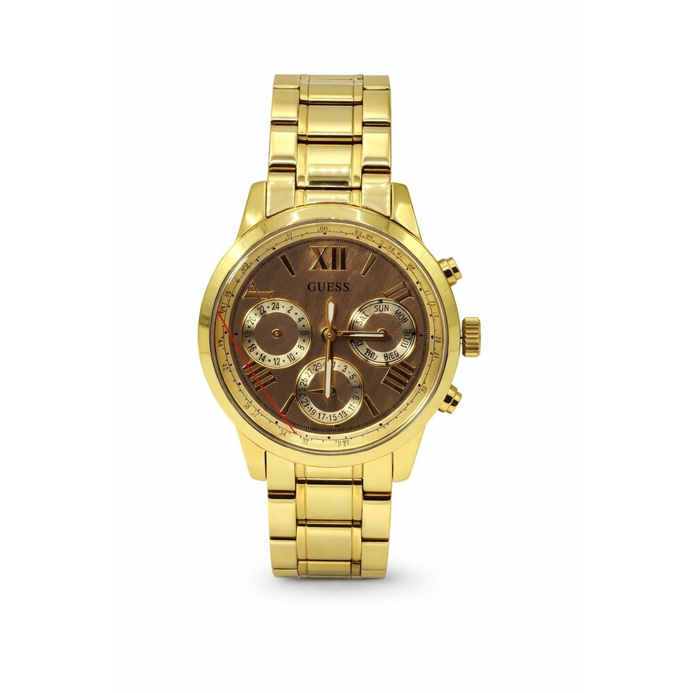 GUESS U0330L1 Women's Gold-Tone Multifunction Bracelet Watch